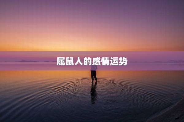 属鼠人的感情运势