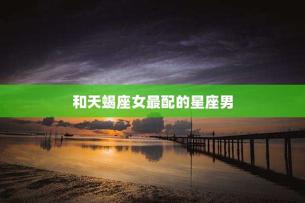 和天蝎座女最配的星座男