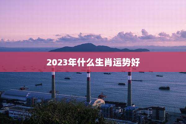 2023年什么生肖运势好