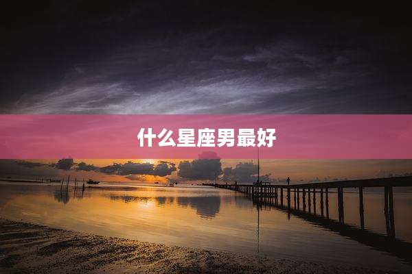 什么星座男最好