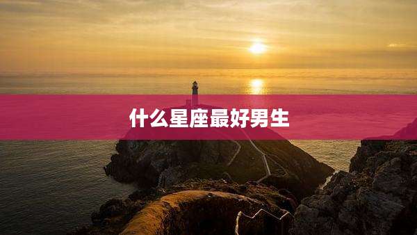 什么星座最好男生