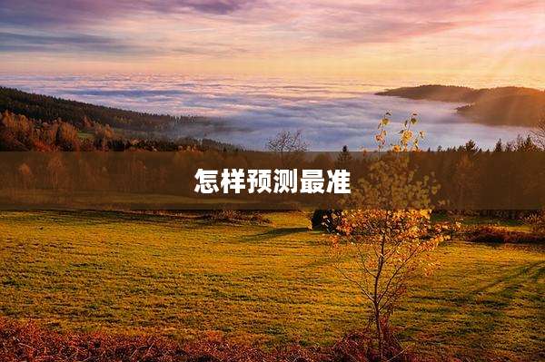 怎样预测最准