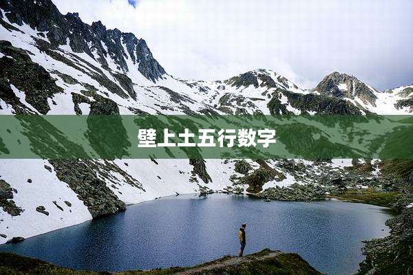 壁上土五行数字
