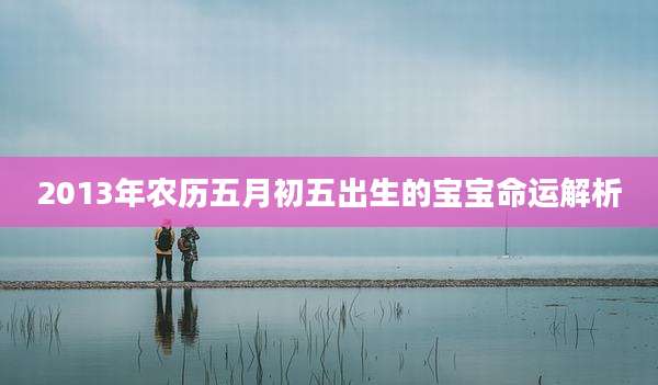 2013年农历五月初五出生的宝宝命运解析