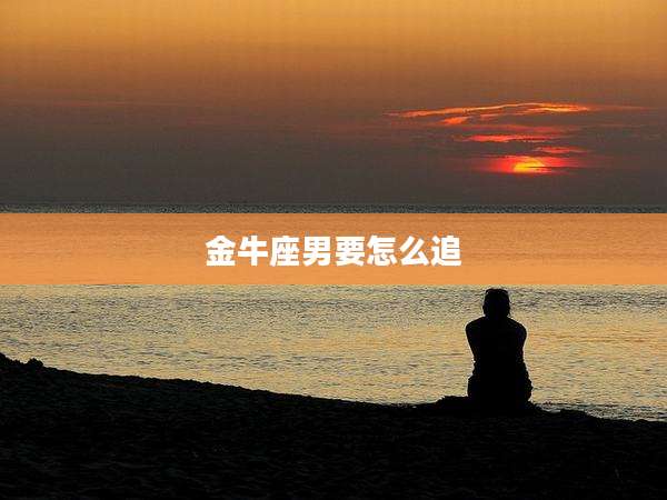 金牛座男要怎么追