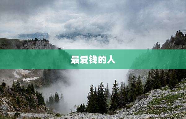 最爱钱的人