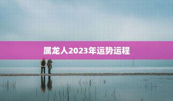 属龙人2023年运势运程