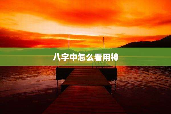 八字中怎么看用神