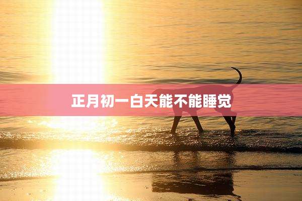 正月初一白天能不能睡觉