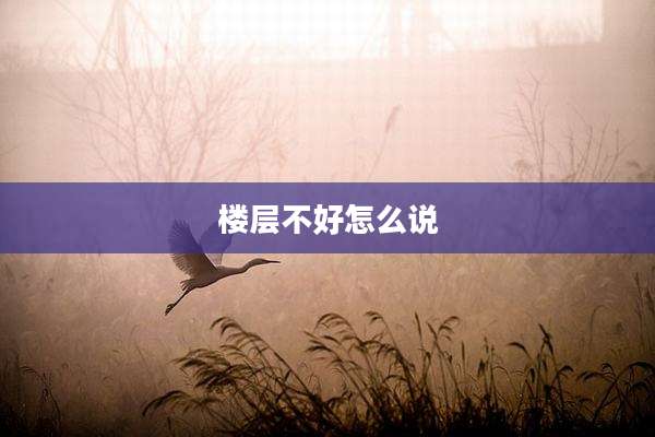 楼层不好怎么说