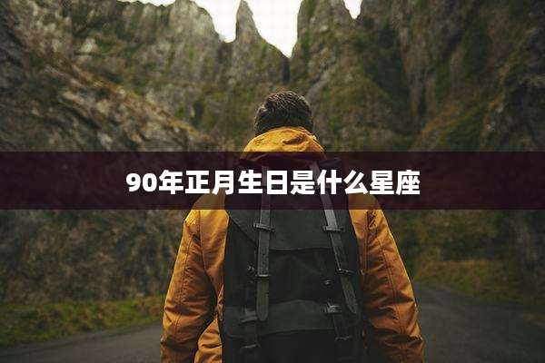 90年正月生日是什么星座