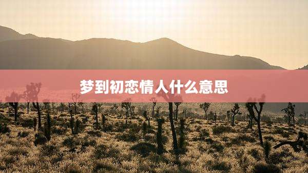 梦到初恋情人什么意思