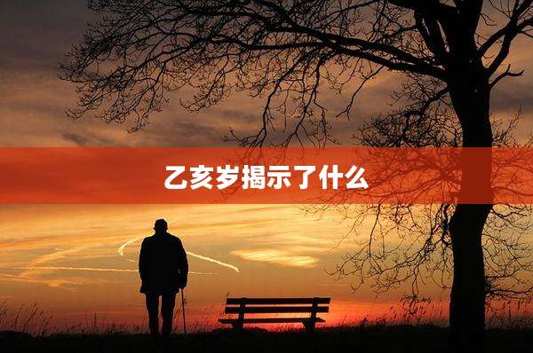 乙亥岁揭示了什么