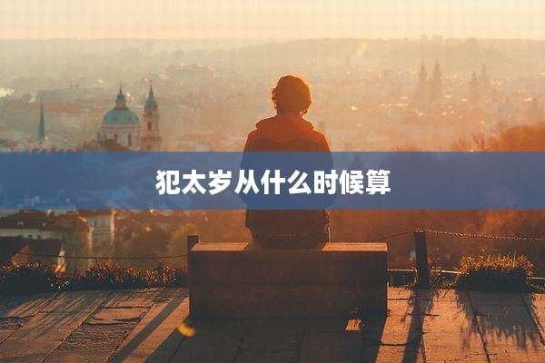 犯太岁从什么时候算