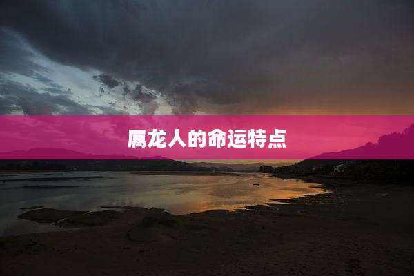 属龙人的命运特点