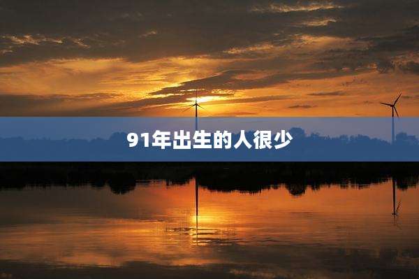 91年出生的人很少