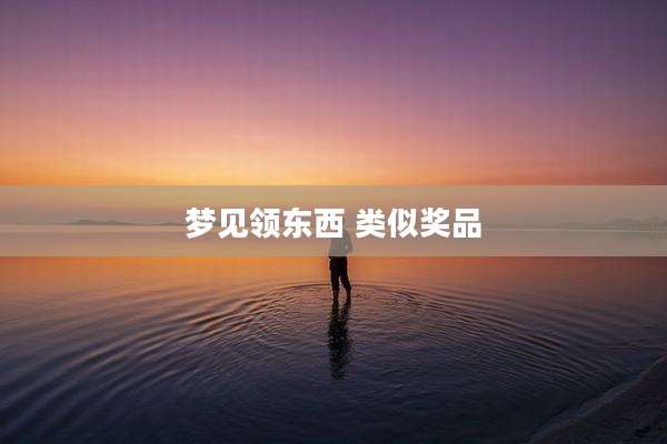 梦见领东西 类似奖品
