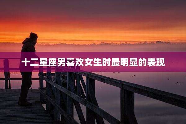 十二星座男喜欢女生时最明显的表现