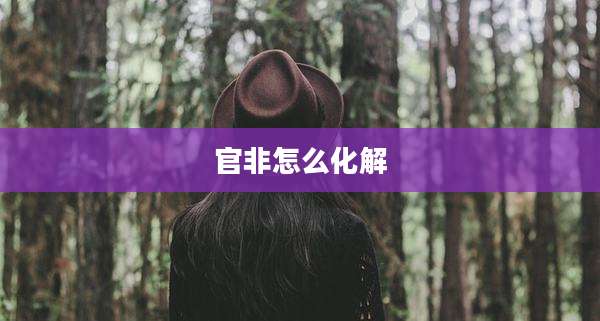 官非怎么化解