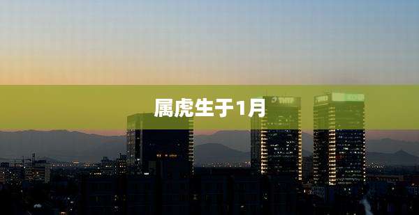 属虎生于1月