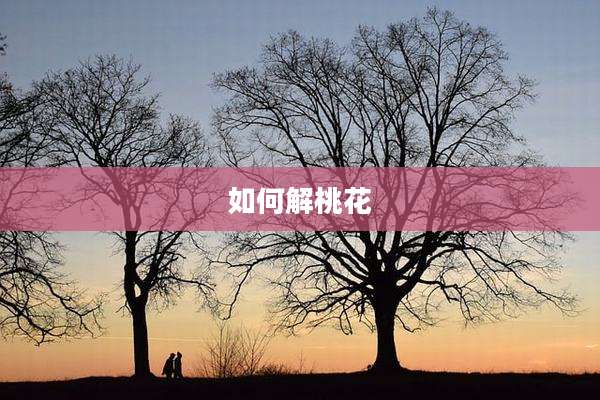 如何解桃花