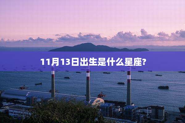 11月13日出生是什么星座?