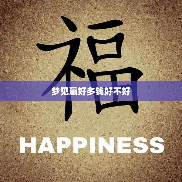 梦见赢好多钱好不好