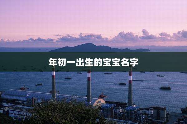 年初一出生的宝宝名字