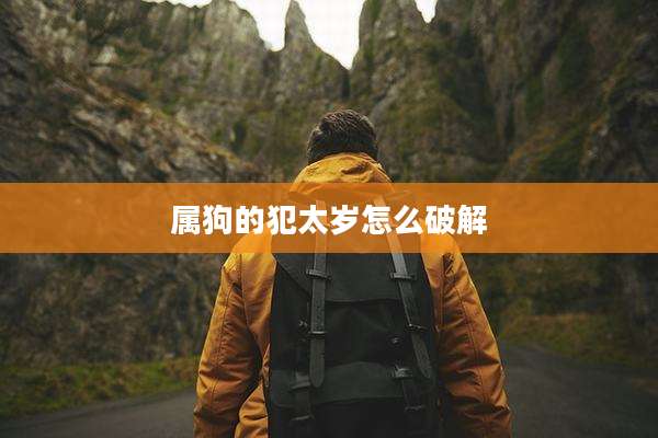 属狗的犯太岁怎么破解