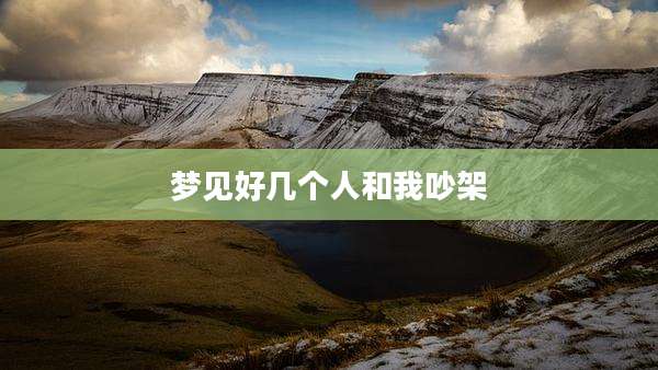 梦见好几个人和我吵架