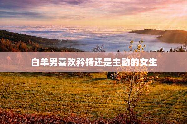 白羊男喜欢矜持还是主动的女生