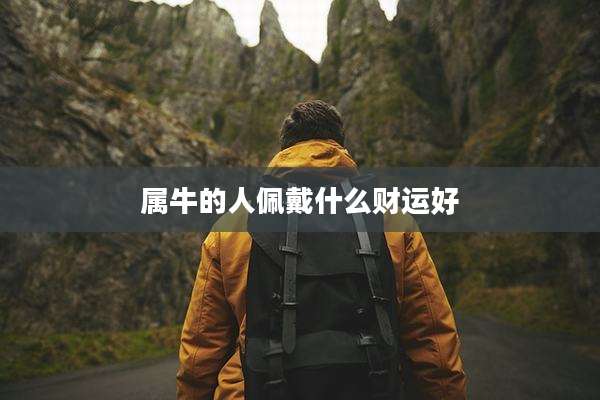 属牛的人佩戴什么财运好