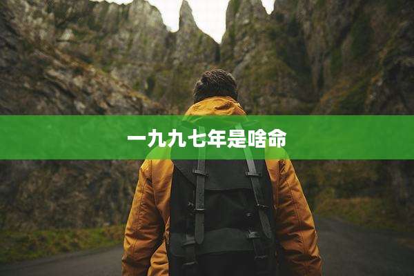 一九九七年是啥命