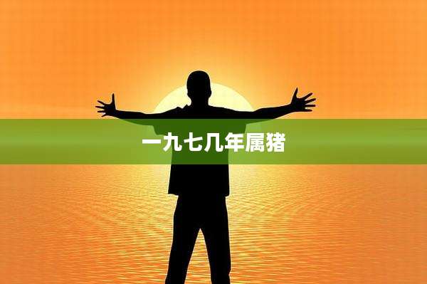 一九七几年属猪