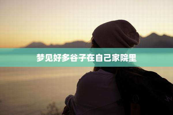 梦见好多谷子在自己家院里