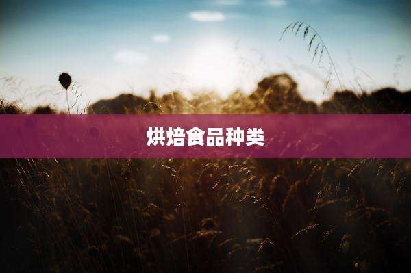 烘焙食品种类