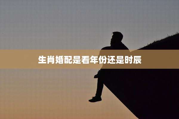 生肖婚配是看年份还是时辰