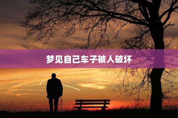 梦见自己车子被人破坏