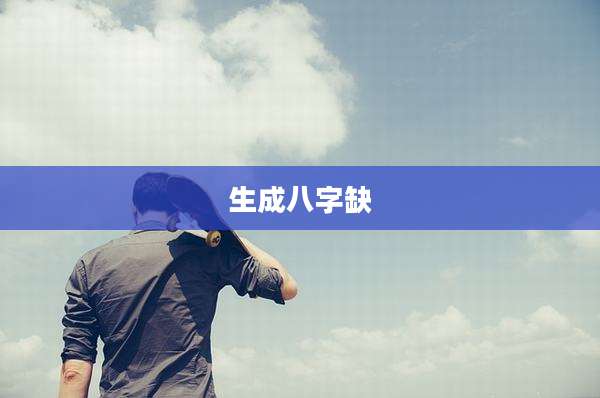 生成八字缺