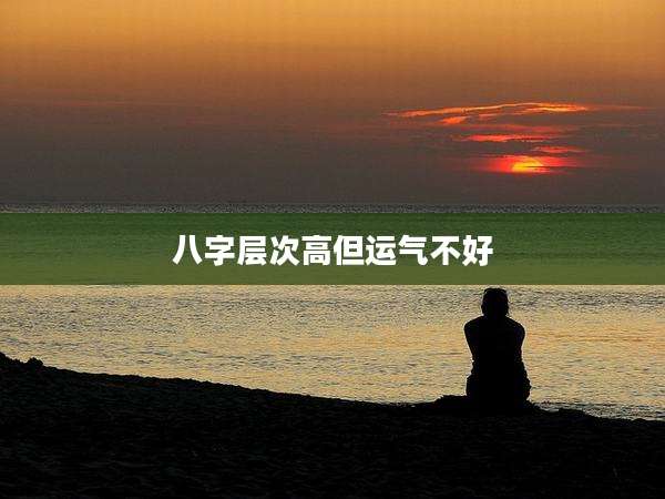 八字层次高但运气不好