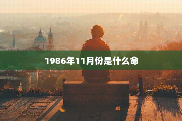 1986年11月份是什么命