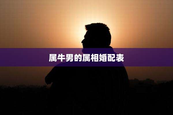 属牛男的属相婚配表