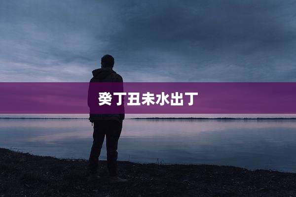 癸丁丑未水出丁