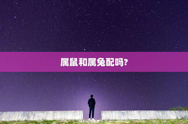 属鼠和属兔配吗?