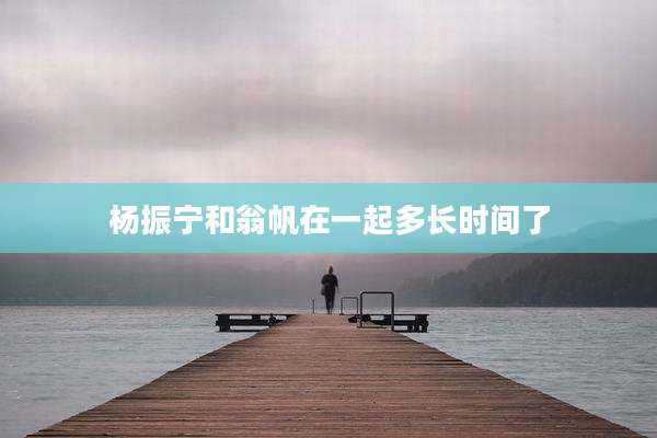 杨振宁和翁帆在一起多长时间了