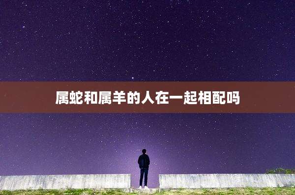 属蛇和属羊的人在一起相配吗