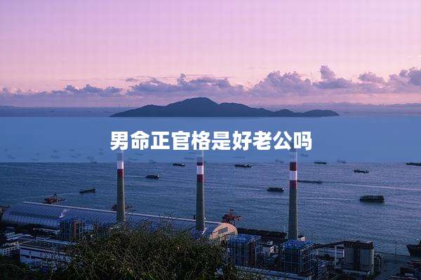 男命正官格是好老公吗