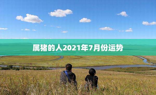 属猪的人2021年7月份运势