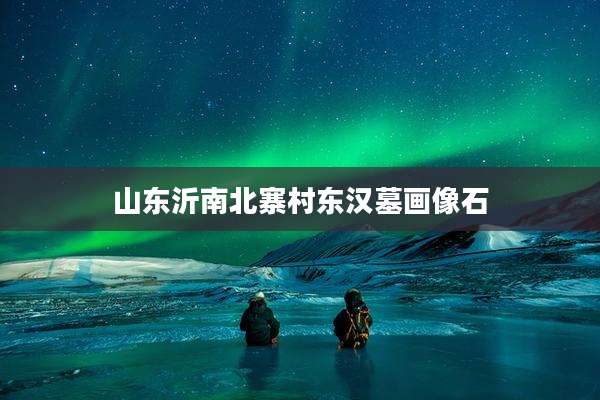 山东沂南北寨村东汉墓画像石