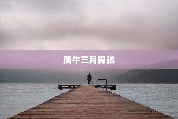 属牛三月男孩